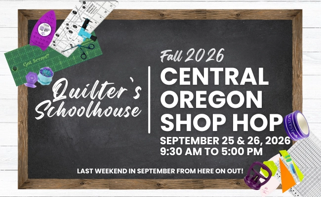 Fall Central Oregon Shop Hop September 25 & 26, 2026