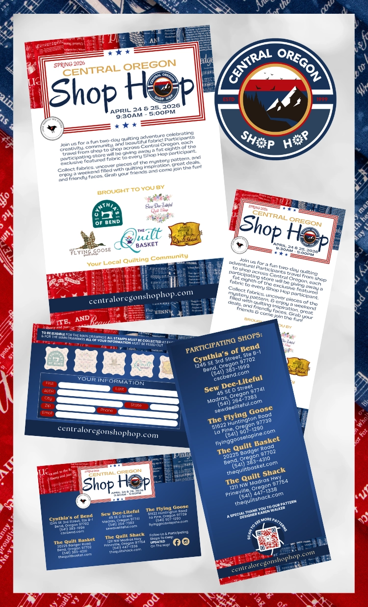 Spring 2026 Central Oregon Shop Hop Spring 2026 Central Oregon Shop Hop