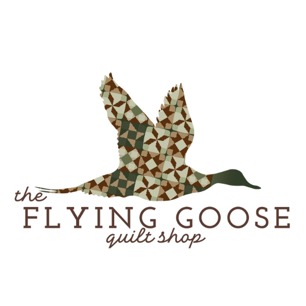 The Flying Goos Quilt Shop La Pine, Oregon Logo