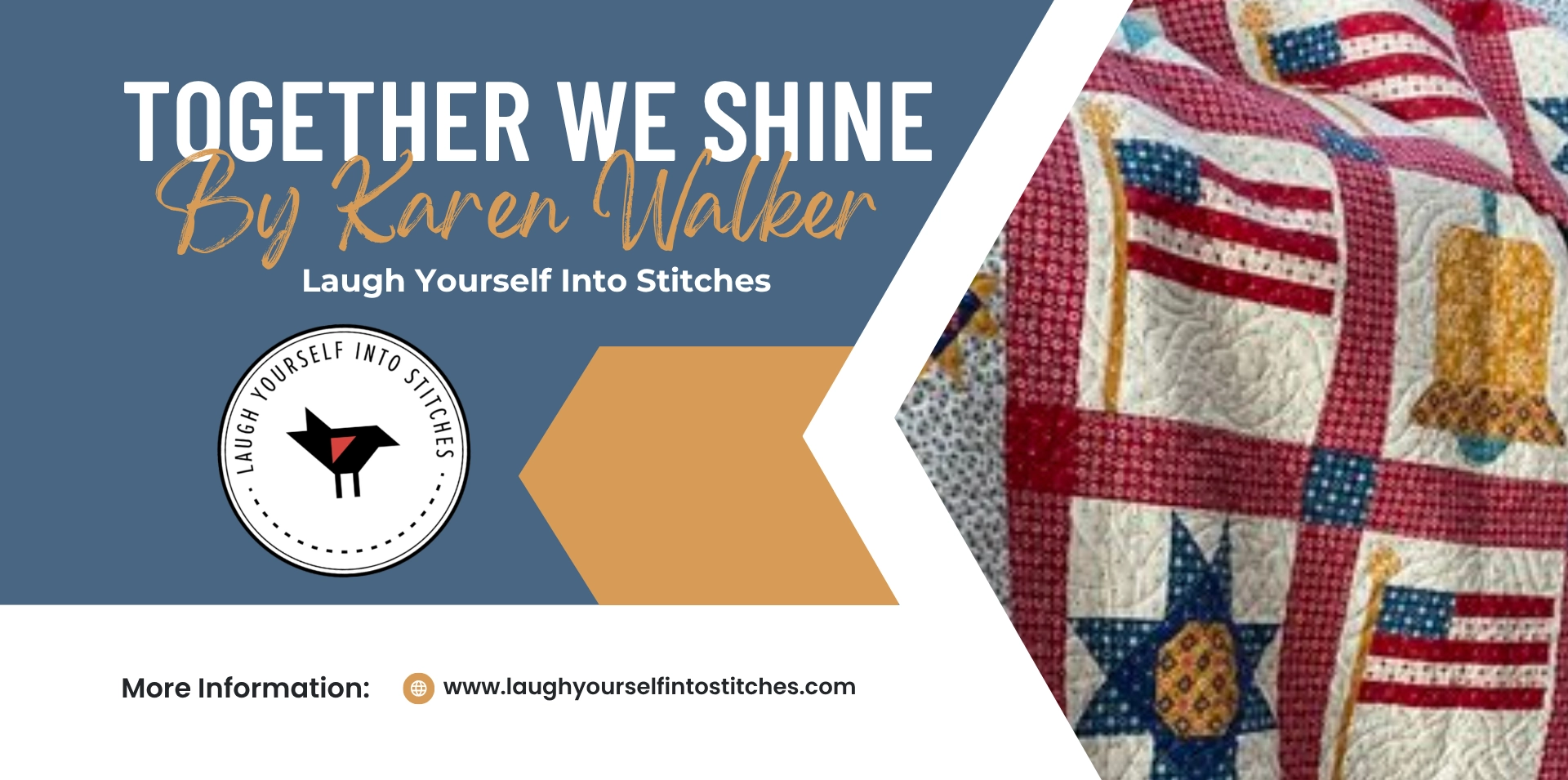 Together We Shine By Karen Walker Pattern Laugh Yourself Into Stitches